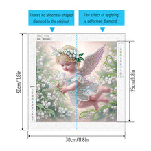 Load image into Gallery viewer, Diamond Painting - Partial Special Shaped - Angel child (30*30CM)
