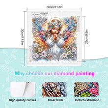 Load image into Gallery viewer, Diamond Painting - Partial Special Shaped - Angel child (30*30CM)

