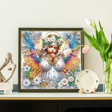 Load image into Gallery viewer, Diamond Painting - Partial Special Shaped - Angel child (30*30CM)
