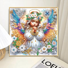 Load image into Gallery viewer, Diamond Painting - Partial Special Shaped - Angel child (30*30CM)
