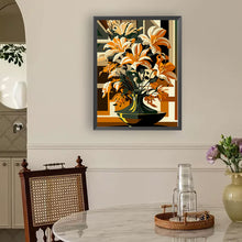 Load image into Gallery viewer, Diamond Painting - Full Round - Geometric orange lily (30*40CM)
