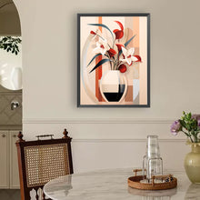Load image into Gallery viewer, Diamond Painting - Full Round - Geometric white flower (30*40CM)
