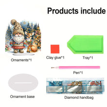 Load image into Gallery viewer, Acrylic Christmas Gnome Deer Diamond Painting Desktop Decors Bedroom Table Decor
