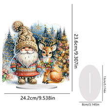 Load image into Gallery viewer, Acrylic Christmas Gnome Deer Diamond Painting Desktop Decors Bedroom Table Decor
