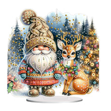 Load image into Gallery viewer, Acrylic Christmas Gnome Deer Diamond Painting Desktop Decors Bedroom Table Decor

