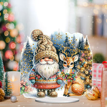 Load image into Gallery viewer, Acrylic Christmas Gnome Deer Diamond Painting Desktop Decors Bedroom Table Decor
