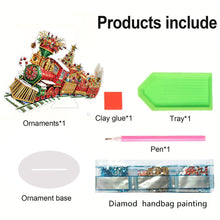 Load image into Gallery viewer, Acrylic Christmas Gnome Deer Diamond Painting Desktop Decors Bedroom Table Decor
