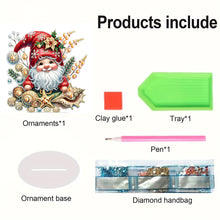Load image into Gallery viewer, Acrylic Christmas Gnome Deer Diamond Painting Desktop Decors Bedroom Table Decor
