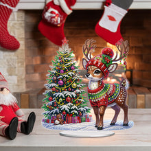 Load image into Gallery viewer, Acrylic Christmas Gnome Deer Diamond Painting Desktop Decors Bedroom Table Decor
