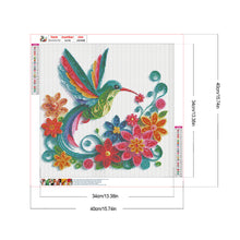 Load image into Gallery viewer, Diamond Painting - Full Round - Quilling paper painting bird (40*40CM)
