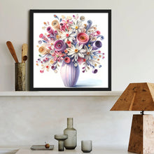 Load image into Gallery viewer, Diamond Painting - Full Round - Beautiful vase bouquet (40*40CM)

