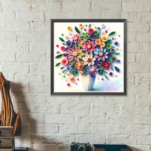 Load image into Gallery viewer, Diamond Painting - Full Round - Beautiful vase bouquet (40*40CM)
