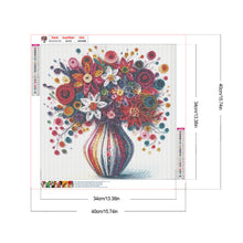 Load image into Gallery viewer, Diamond Painting - Full Round - Beautiful vase bouquet (40*40CM)
