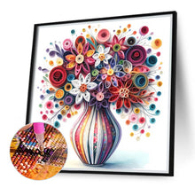 Load image into Gallery viewer, Diamond Painting - Full Round - Beautiful vase bouquet (40*40CM)
