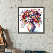 Load image into Gallery viewer, Diamond Painting - Full Round - Beautiful vase bouquet (40*40CM)
