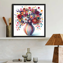 Load image into Gallery viewer, Diamond Painting - Full Round - Beautiful vase bouquet (40*40CM)
