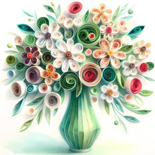 Load image into Gallery viewer, Diamond Painting - Full Round - Beautiful vase bouquet (40*40CM)
