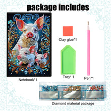 Load image into Gallery viewer, Animal Special Shaped 50 Pages 5D DIY Diamond Art Painting Notebook Kit No Lines
