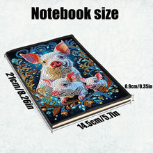 Load image into Gallery viewer, Animal Special Shaped 50 Pages 5D DIY Diamond Art Painting Notebook Kit No Lines
