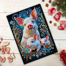 Load image into Gallery viewer, Animal Special Shaped 50 Pages 5D DIY Diamond Art Painting Notebook Kit No Lines
