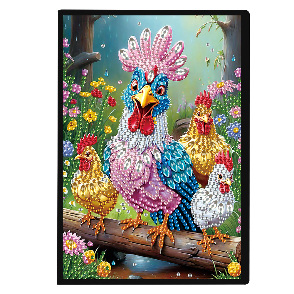 Animal Special Shaped 50 Pages 5D DIY Diamond Art Painting Notebook Kit No Lines