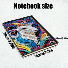 Load image into Gallery viewer, Animal Special Shaped 50 Pages 5D DIY Diamond Art Painting Notebook Kit No Lines
