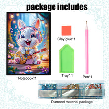 Load image into Gallery viewer, Animal Special Shaped 50 Pages 5D DIY Diamond Art Painting Notebook Kit No Lines
