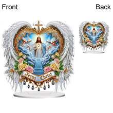Load image into Gallery viewer, Acrylic Special Shape Pumpkin Cross Desktop Diamond Art Kits Bedroom Table Decor
