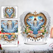 Load image into Gallery viewer, Acrylic Special Shape Pumpkin Cross Desktop Diamond Art Kits Bedroom Table Decor
