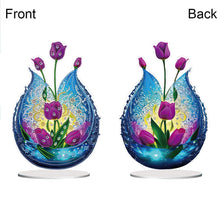 Load image into Gallery viewer, Acrylic Special Shape Pumpkin Cross Desktop Diamond Art Kits Bedroom Table Decor
