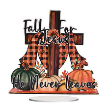 Load image into Gallery viewer, Acrylic Special Shape Pumpkin Cross Desktop Diamond Art Kits Bedroom Table Decor
