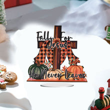 Load image into Gallery viewer, Acrylic Special Shape Pumpkin Cross Desktop Diamond Art Kits Bedroom Table Decor
