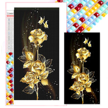 Load image into Gallery viewer, Diamond Painting - Full Square - Gold foil roses (40*80CM)
