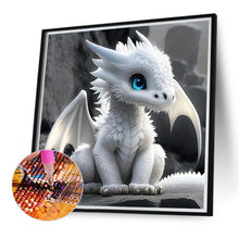 Load image into Gallery viewer, Diamond Painting - Full Round - White dinosaur (40*40CM)
