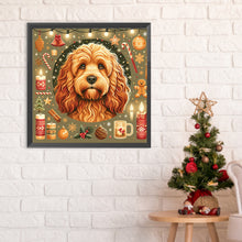 Load image into Gallery viewer, Diamond Painting - Full Round - Christmas cocker spaniel (30*30CM)
