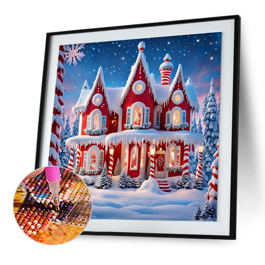 Diamond Painting - Full Round - Red igloo (30*30CM)