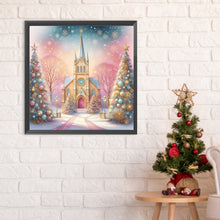 Load image into Gallery viewer, Diamond Painting - Full Round - Christmas snow church (30*30CM)
