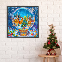 Load image into Gallery viewer, Diamond Painting - Full Round - Snow crystal ball town (30*30CM)
