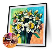 Load image into Gallery viewer, Diamond Painting - Full Round - Four-color dot daffodil (30*30CM)
