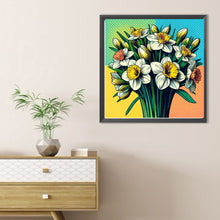 Load image into Gallery viewer, Diamond Painting - Full Round - Four-color dot daffodil (30*30CM)
