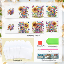 Load image into Gallery viewer, 6Pcs Christmas DIY Diamond Painting Card Diamond Daily Wish Card for Adults Kids
