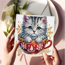 Load image into Gallery viewer, 6Pcs Christmas DIY Diamond Painting Card Diamond Daily Wish Card for Adults Kids
