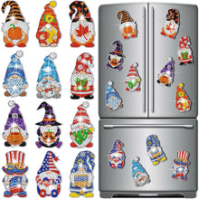 Load image into Gallery viewer, 12Pcs Acrylic Dwarf Elf Diamond Art Fridge Magnet Diamond Painting Fridge Magnet
