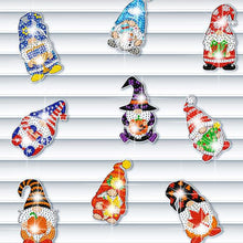 Load image into Gallery viewer, 12Pcs Acrylic Dwarf Elf Diamond Art Fridge Magnet Diamond Painting Fridge Magnet
