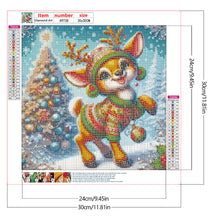 Load image into Gallery viewer, Diamond Painting - Full Round - Christmas deer (30*30CM)
