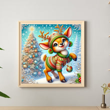 Load image into Gallery viewer, Diamond Painting - Full Round - Christmas deer (30*30CM)
