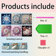 Load image into Gallery viewer, 6Pcs Ladybug Bee Diamond Handmade Card DIY Diamond Painting Card for Adults Kids
