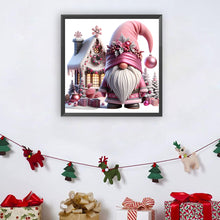 Load image into Gallery viewer, Diamond Painting - Full Round - Pink Christmas gnome (30*30CM)
