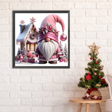 Load image into Gallery viewer, Diamond Painting - Full Round - Pink Christmas gnome (30*30CM)
