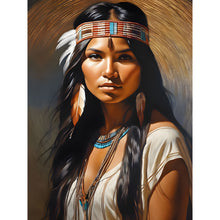 Load image into Gallery viewer, Diamond Painting - Full Round - Indian beauty (30*40CM)
